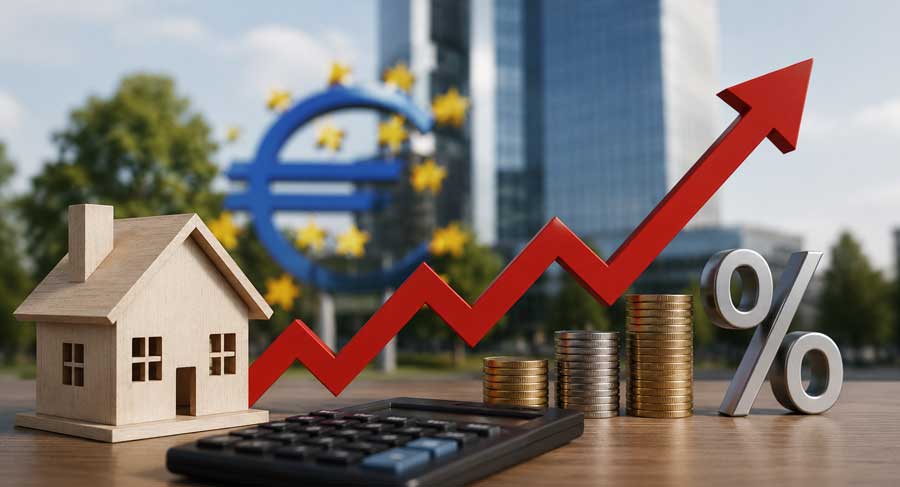 Subida de tipos de interés del BCE en 2026 y su efecto en las hipotecas en España